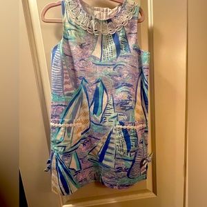 NWT Lilly Pulitzer ‘aboat time’ girls shift size 8